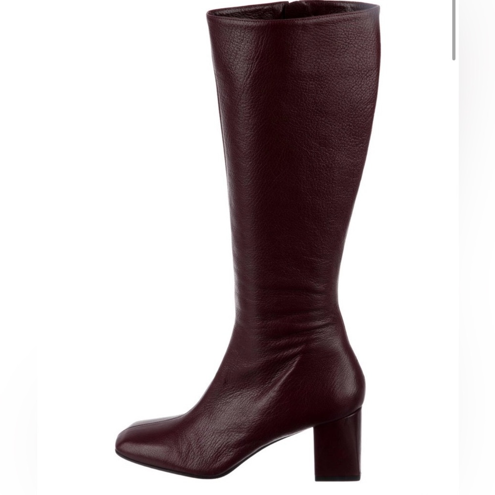 Tamara Mellon Deep Burgundy Heeled Boots